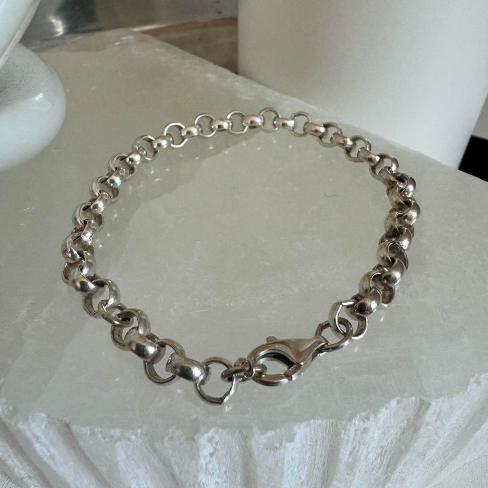 Vintage Sterling Silver Rolo Bracelet